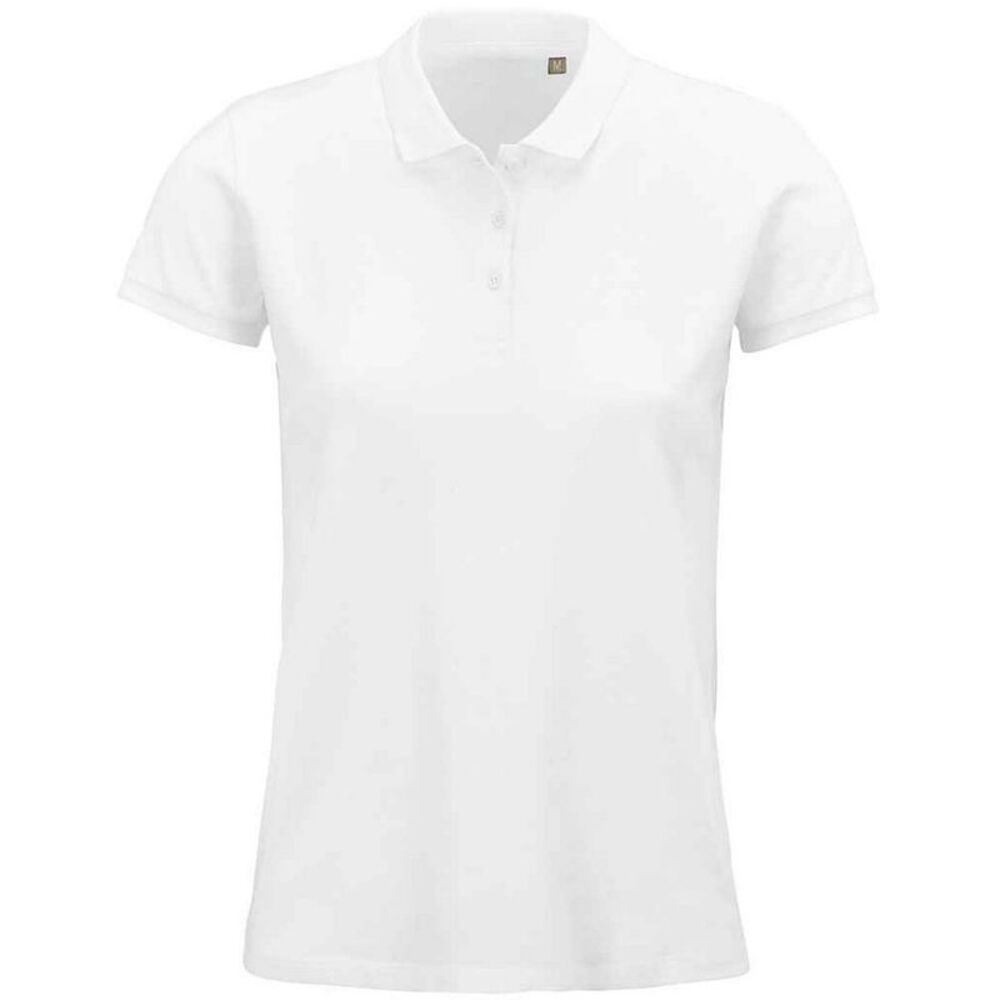 SOLS Womens/Ladies Planet Polo Shirt / White